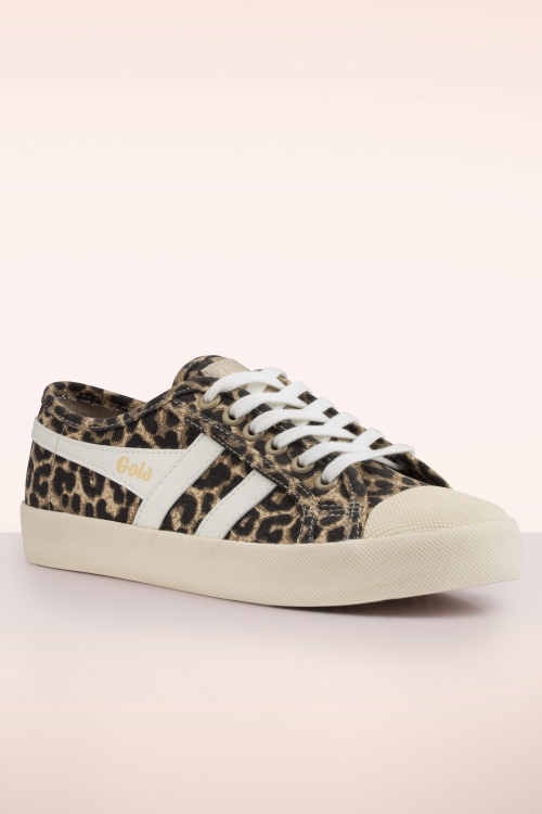 Gola - Coaster Canvas sneakers in luipaard 2