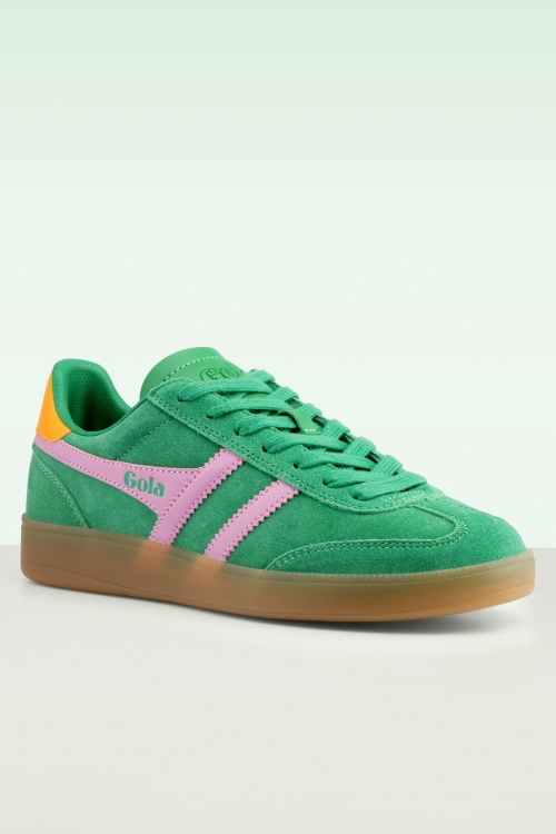 Gola - Gola Viper Suede sneakers in groen 2
