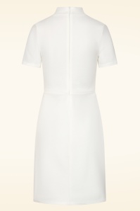 Vintage Chic for Topvintage - Topvintage exclusive ~ Tessa A-lijn jurk in ivoorwit 3