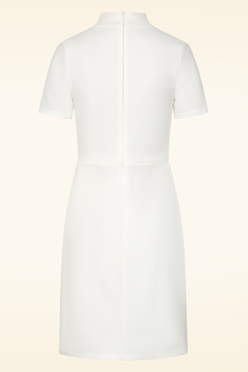 Vintage Chic for Topvintage - Topvintage exclusive ~ Tessa A-lijn jurk in ivoorwit 3