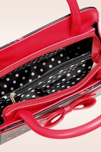 Banned Retro - Cherries And Bows handtas in zwart 6