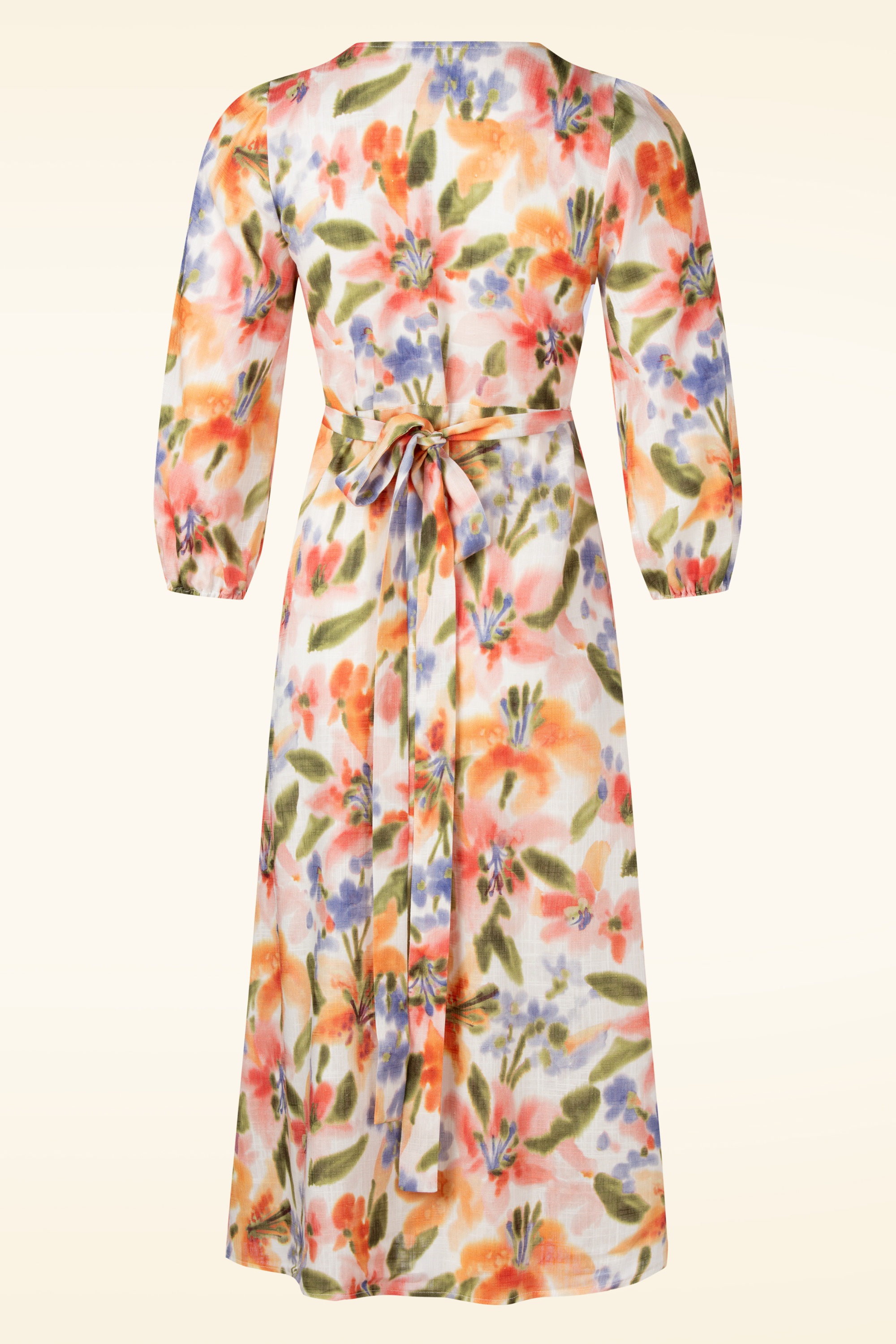 Very Cherry - Maxima wikkeljurk in aquarel flowers  3