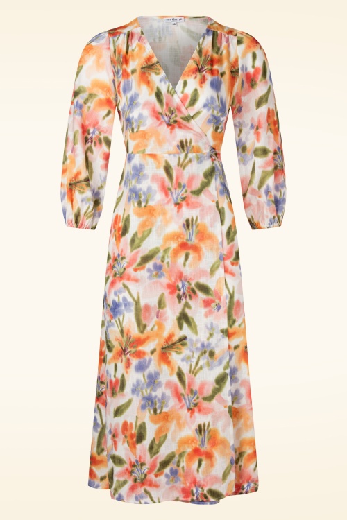 Very Cherry - Maxima wikkeljurk in aquarel flowers 