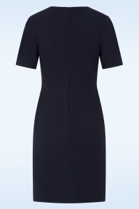 Vintage Chic for Topvintage - Topvintage exclusive ~ Terri A-lijn jurk in navy 3