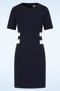 Vintage Chic for Topvintage - Topvintage exclusive ~ Terri A-lijn jurk in navy