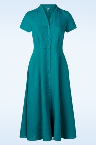 Seasalt - Carved Wood linnen jurk in Deep Dive