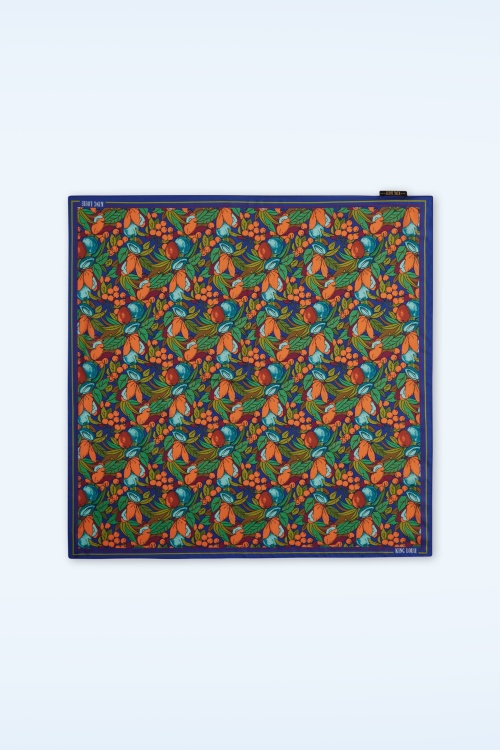 King Louie - Satin Look Puerto sjaal in strong blauw 3