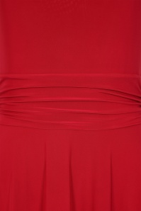 Vintage Chic for Topvintage - Topvintage exclusive ~ Darla Slinky swing jurk in rood 2