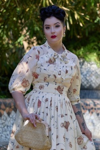 Miss Candyfloss - Suzanne May floral blouse in crème 