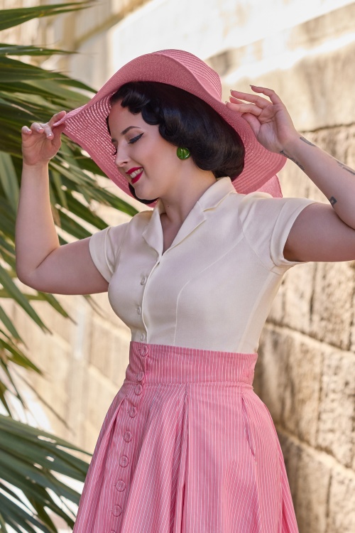 Miss Candyfloss - Anastasia May blouse in crème  2