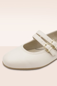 Jana Shoes - Diana Softline Vegan ballerina's in crème 2