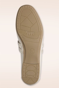 Jana Shoes - Diana Softline Vegan ballerina's in crème 5