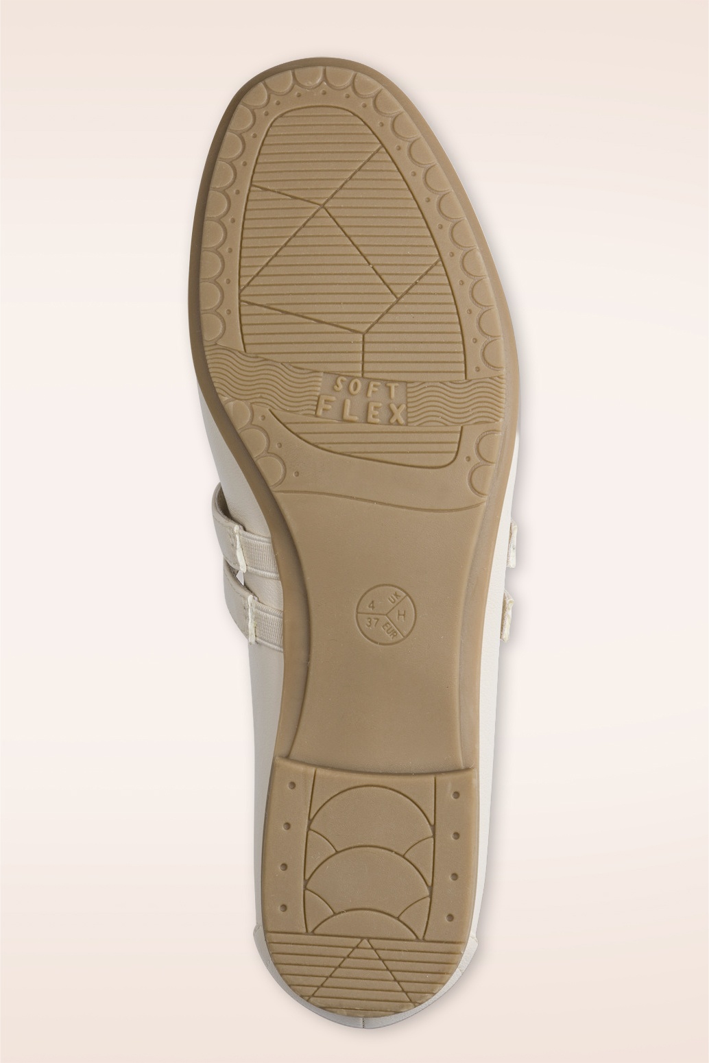 Jana Shoes - Diana Softline Vegan ballerina's in crème 5