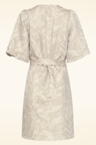 Smashed Lemon - Sunlit Glow jurk in zand en goud 4