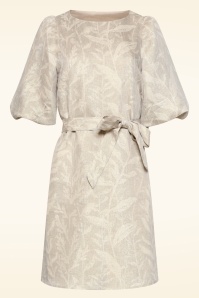 Smashed Lemon - Sunlit Glow jurk in zand en goud 2