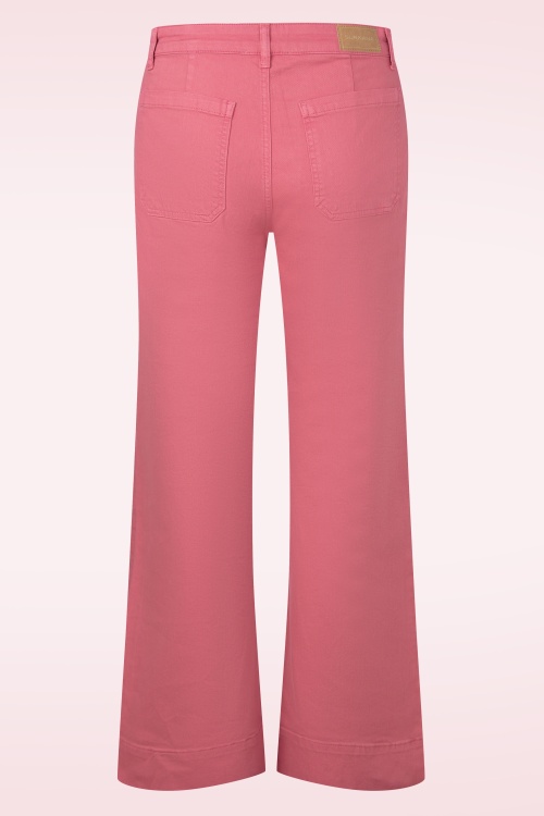 Surkana - Maureen wide leg broek in roze 3