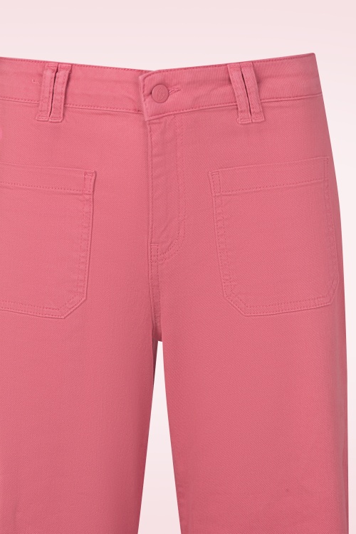 Surkana - Maureen wide leg broek in roze 2