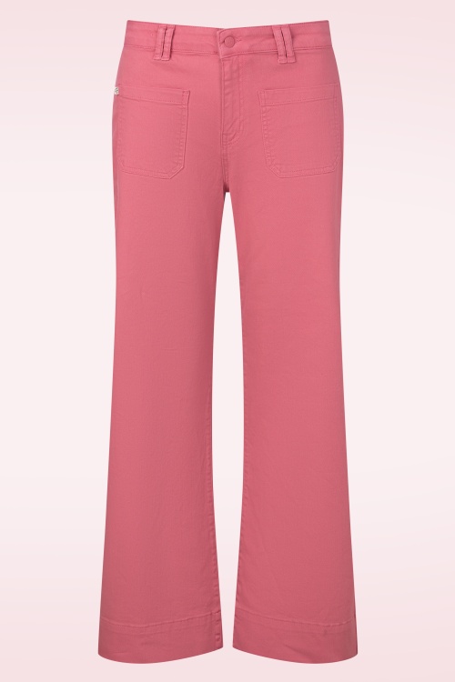 Surkana - Maureen wide leg broek in roze