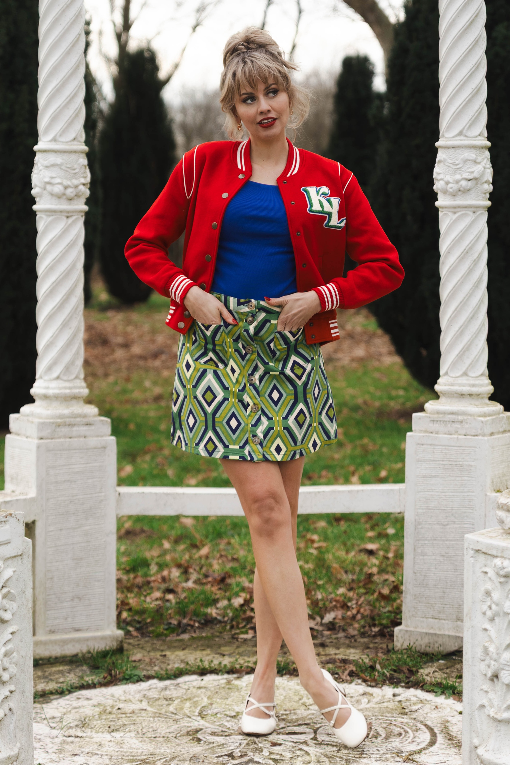 King Louie - Garbo Cadiz mini rok in beacon blauw 5