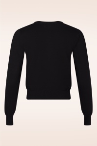 Queen Kerosin - Cherry Knit cardigan in zwart 3