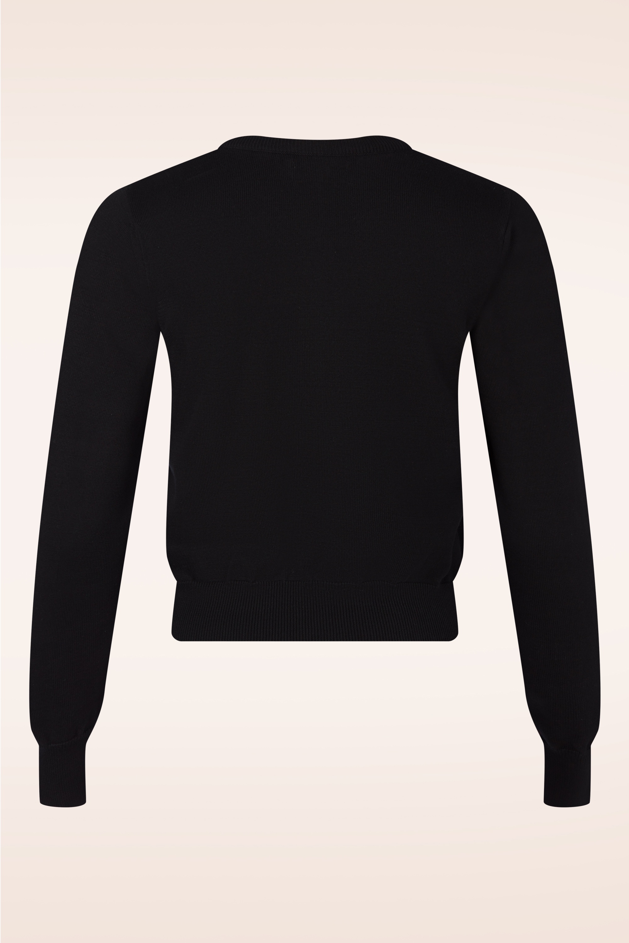 Queen Kerosin - Cherry Knit cardigan in zwart 3