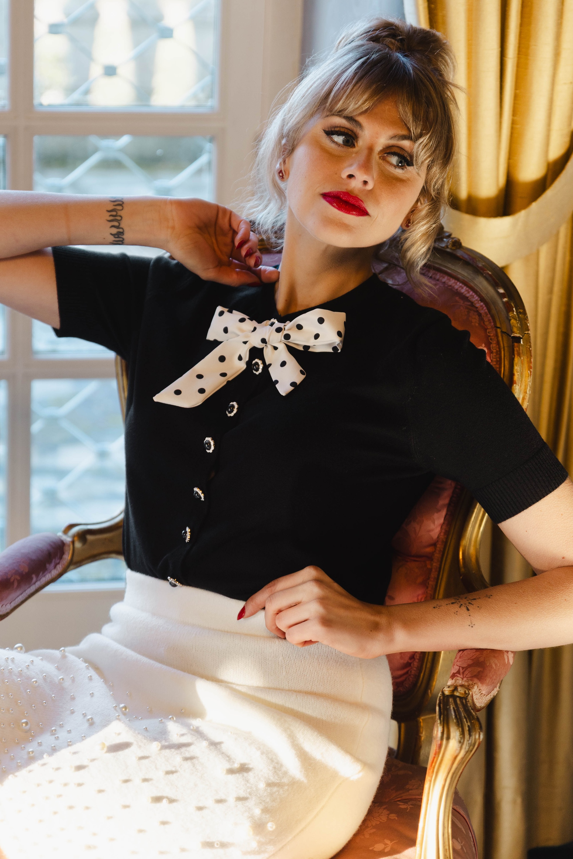 Banned Retro - Lady Luck vest in zwart 2