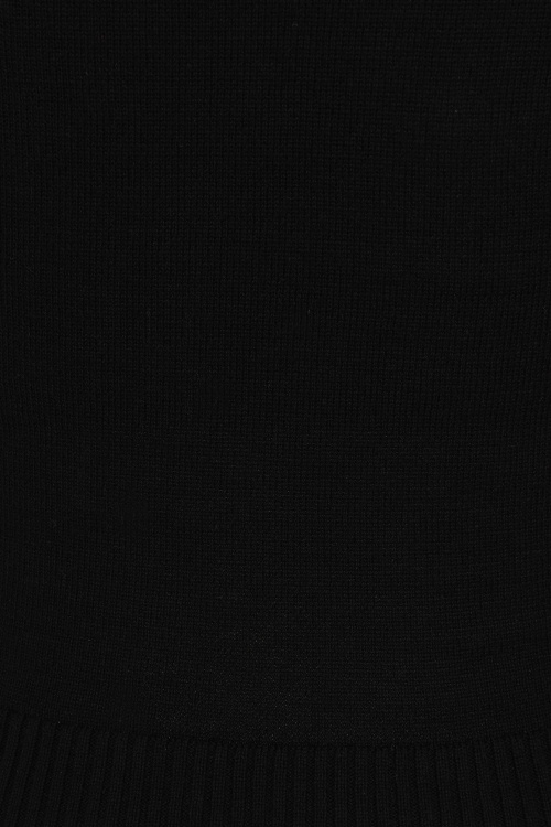 Banned Retro - Lavinia gebreide top in zwart 4