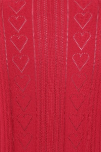 Banned Retro - Ruby Hearts trui in rood 3