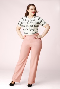 Topvintage Boutique Collection - Topvintage exclusive ~ Adeline pantalon in lichtroze
