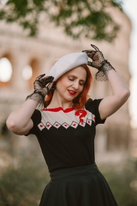 Banned Retro - Winona Hearts trui in zwart