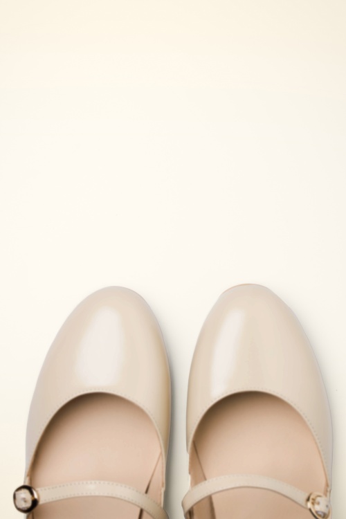 Charlie Stone - Bronte Ballerina flats in crème 4