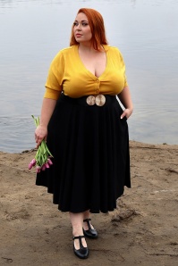 Banned Retro - Dance & Sway swing rok in zwart 5