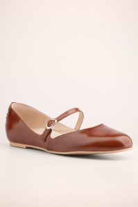 Charlie Stone - Bronte Ballerina flats in eikenbruin 3