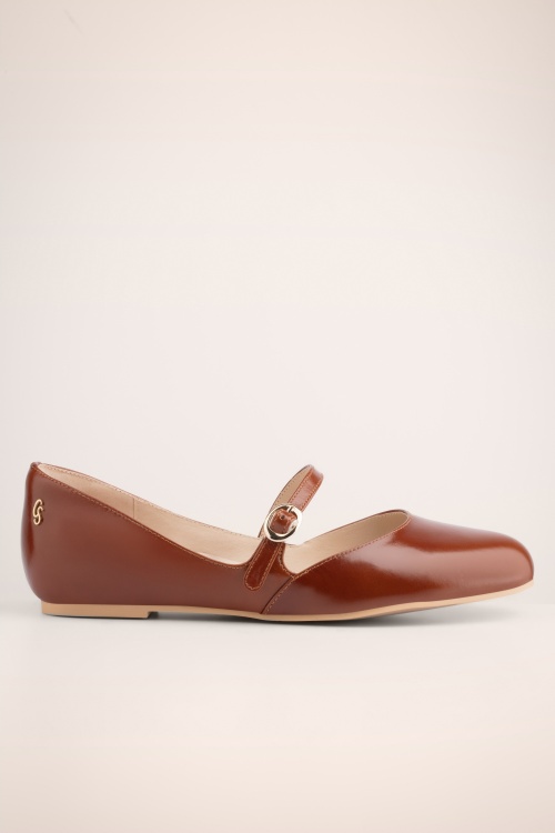 Charlie Stone - Bronte Ballerina flats in eikenbruin