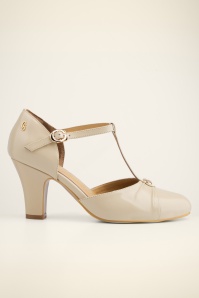 Charlie Stone - Vincenza T-Strap pumps in crème