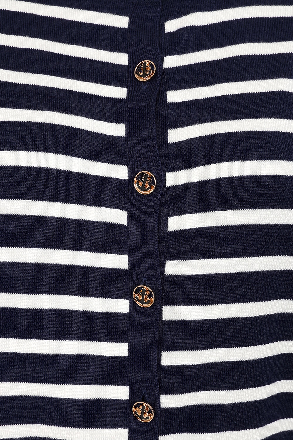 Banned Retro - Nautical Lines trui in marineblauw en wit 3