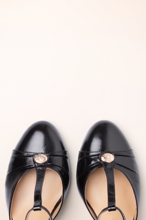 Charlie Stone - Vincenza T-Strap pumps in zwart 3