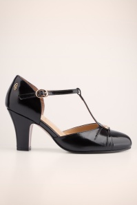 Charlie Stone - Vincenza T-Strap pumps in zwart