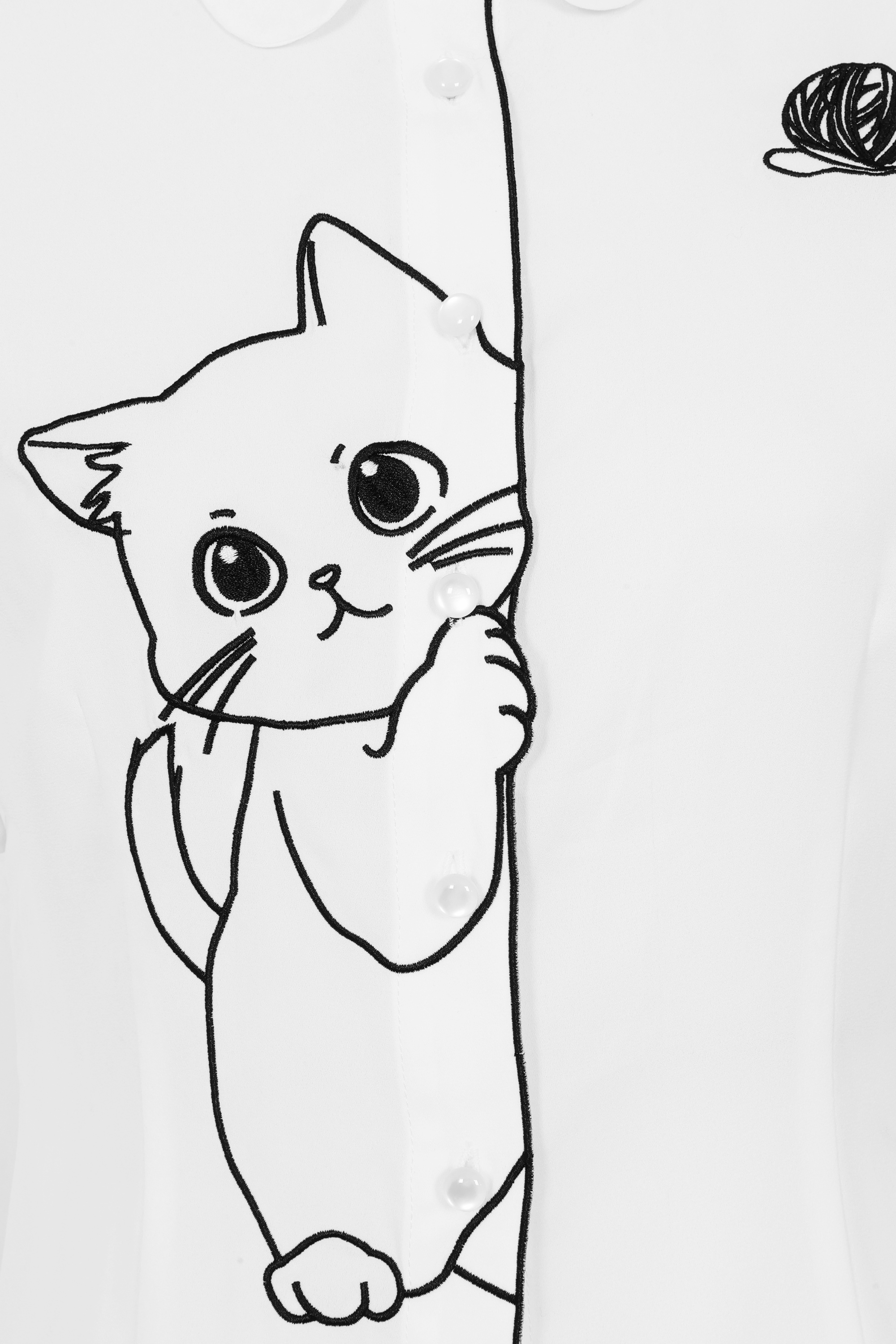 Banned Retro - Sophie blouse in wit 3