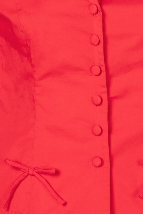 Topvintage Boutique Collection - Topvintage Exclusive ~ Lulu blouse in rood 3