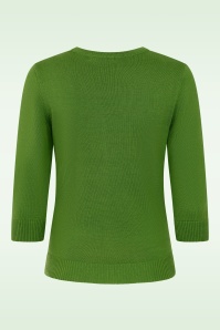 Banned Retro - Floral Serenade vest in groen 5