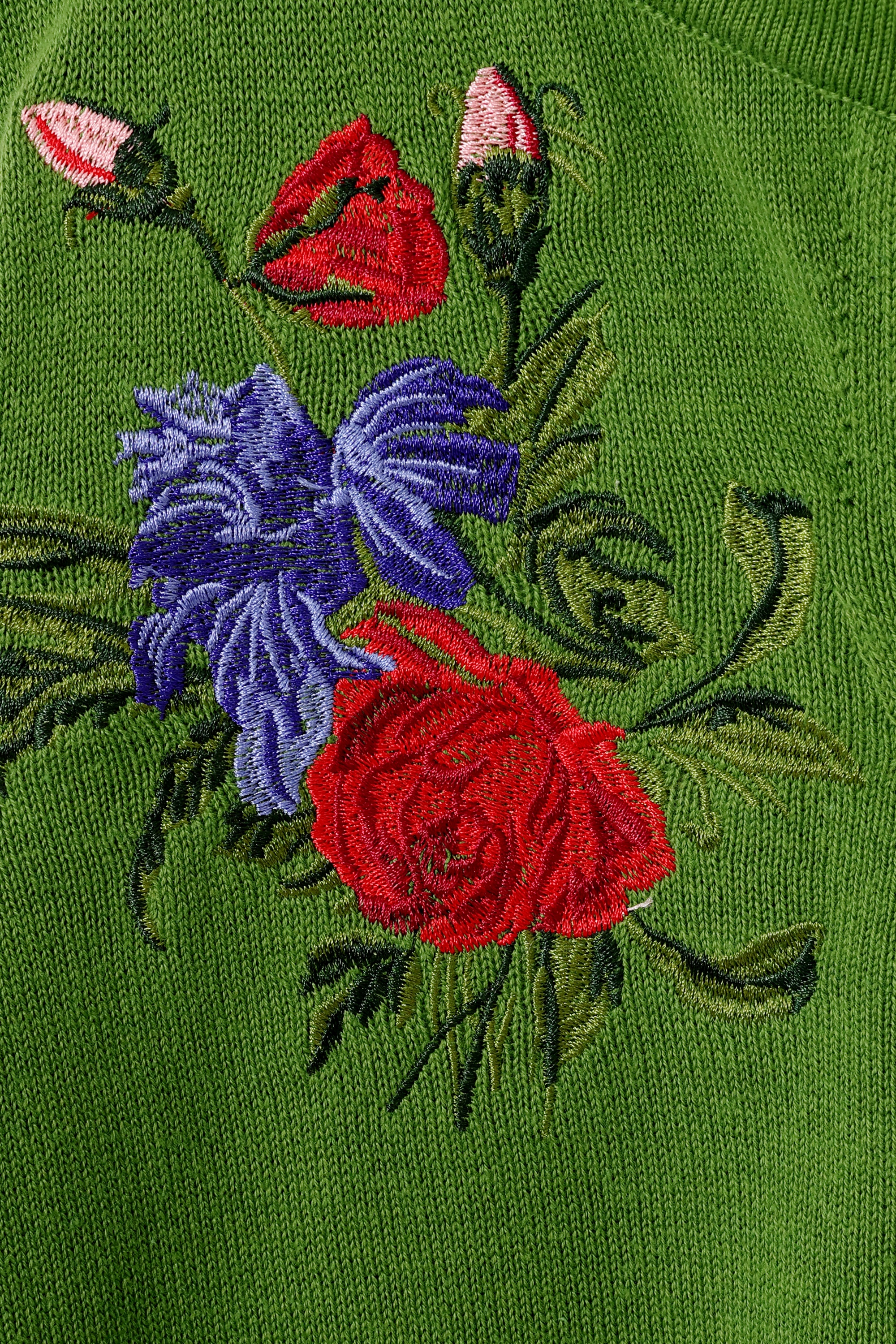 Banned Retro - Floral Serenade vest in groen 3