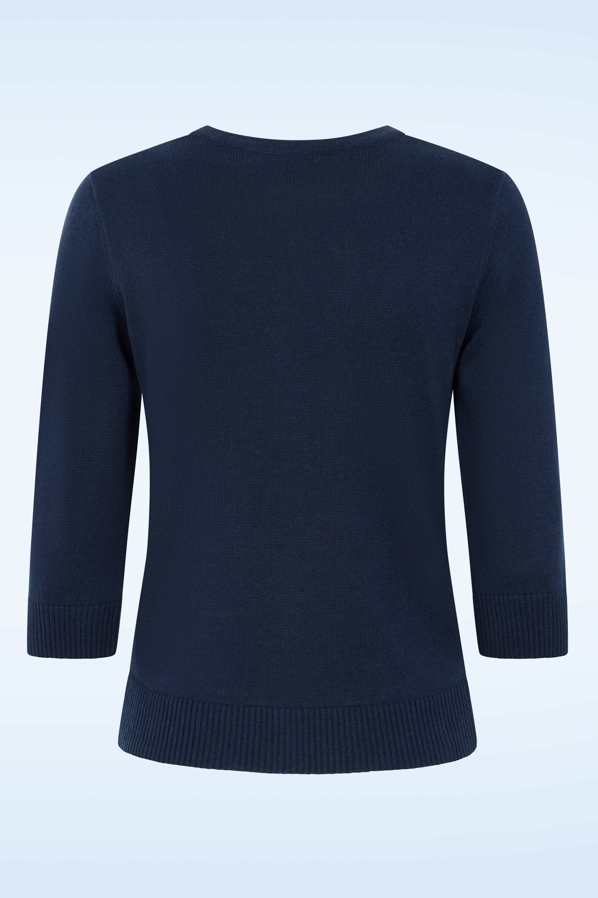 Banned Retro - Tropical Summer vest in marineblauw 5