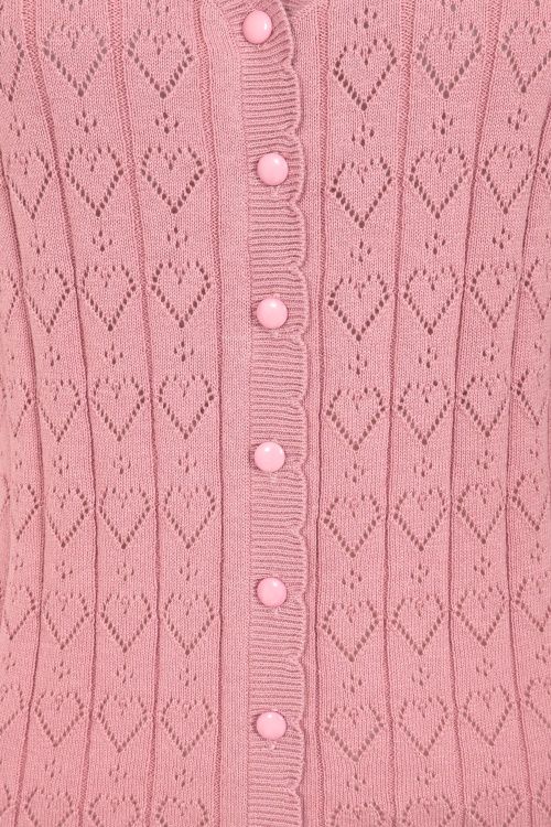 Banned Retro - Sweet Hearts vest in roze 3