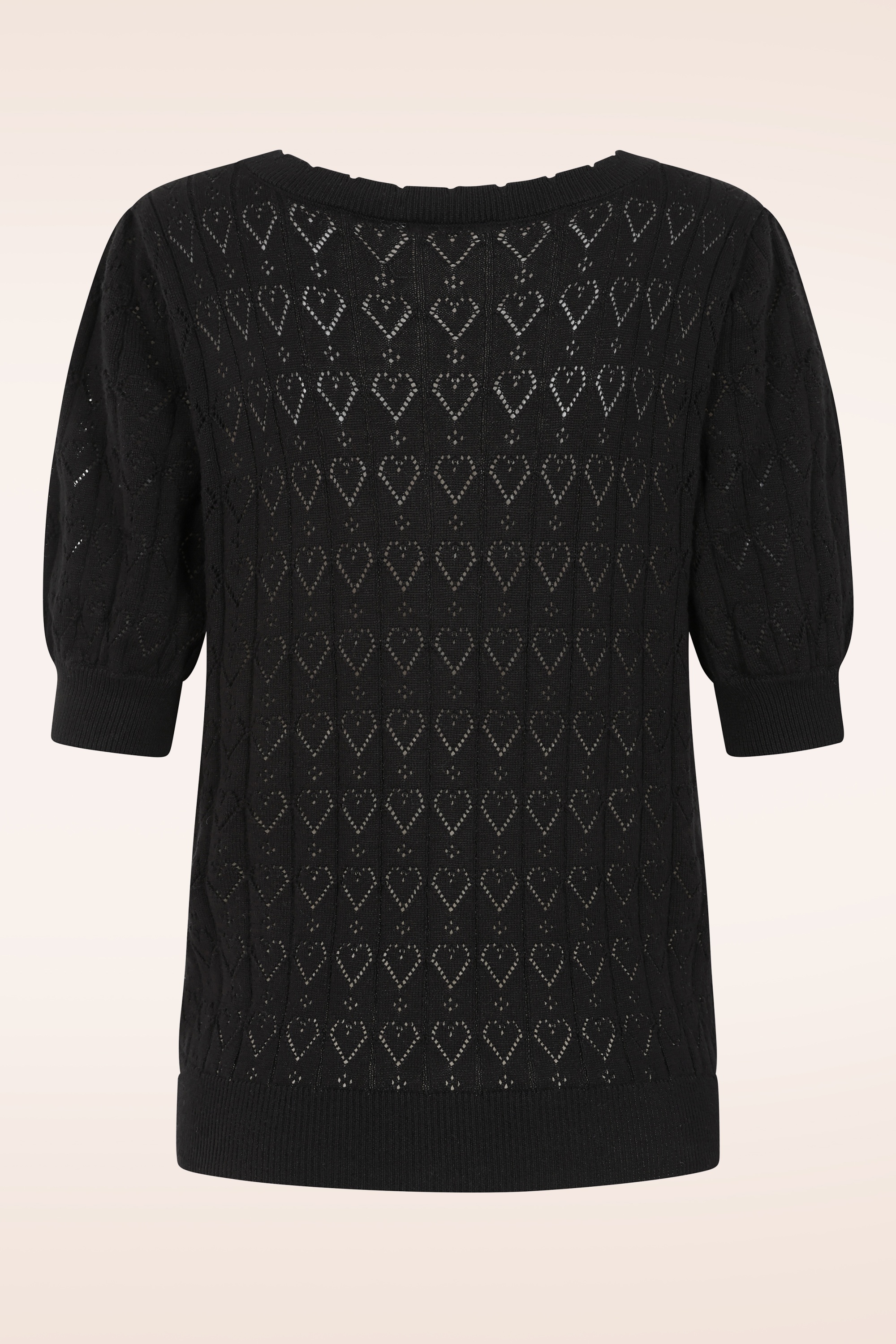 Banned Retro - Sweet Hearts vest in zwart 4