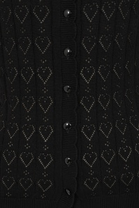 Banned Retro - Sweet Hearts vest in zwart 3