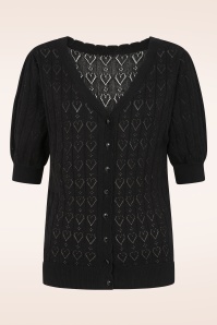 Banned Retro - Sweet Hearts vest in zwart 2