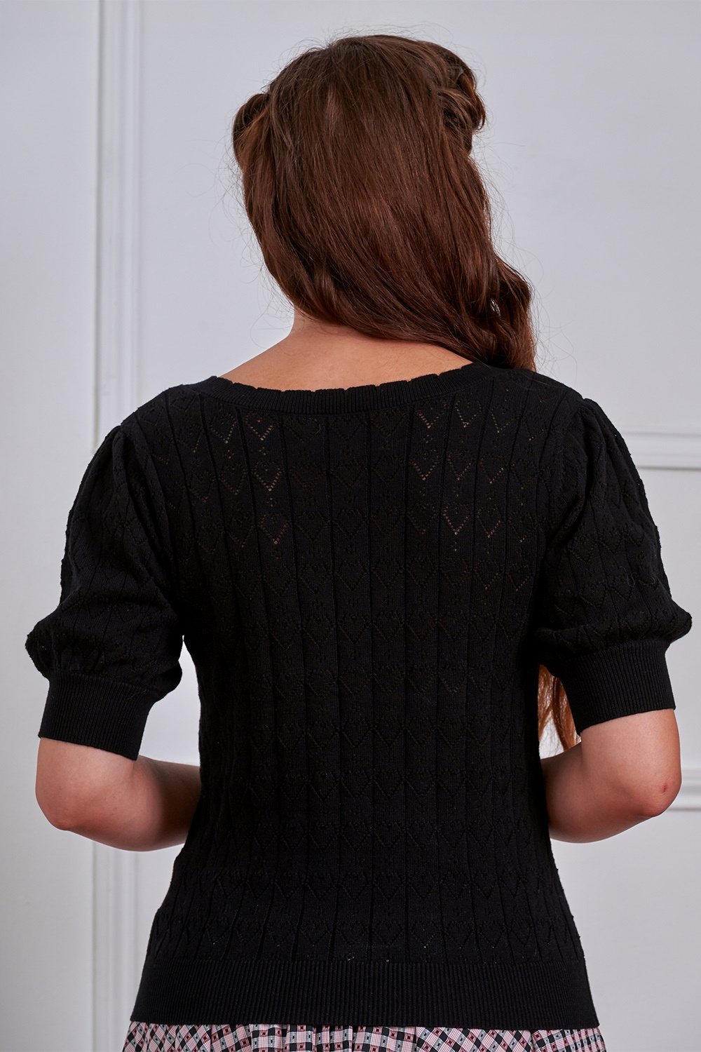 Banned Retro - Sweet Hearts vest in zwart 5