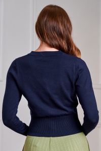 Banned Retro - Nara vest in marineblauw 4