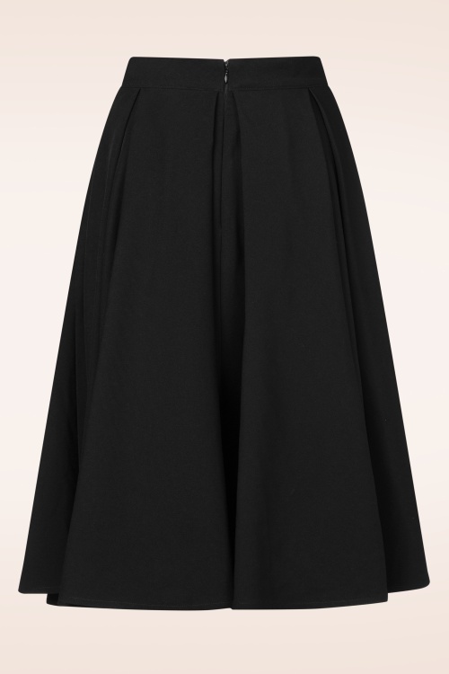 Topvintage Boutique Collection - Topvintage exclusive ~ Lola swing rok in zwart 6